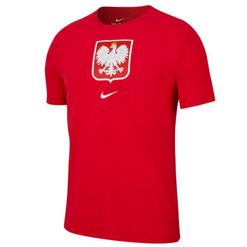 Nike Poland Fan T-shirt with Large Emblem Red