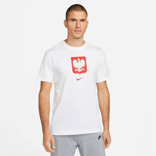 Nike Poland Fan T-shirt with Large Emblem White