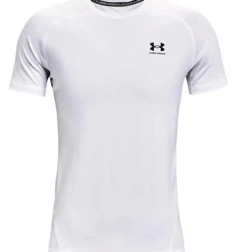 Under Armour Heat Gear Thermoaktives T-Shirt Weiß