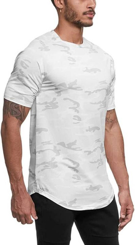 Men's Short Sleeve Sports Training Shirt White